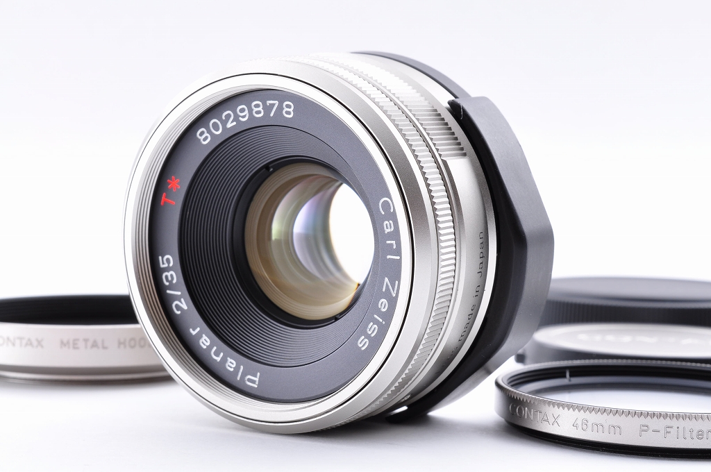 美品！CONTAX Carl Zeiss G Planar 35mm f2 T* Tested [Top MINT] Contax Carl Zeiss T* Planar 35mm f2 Lens