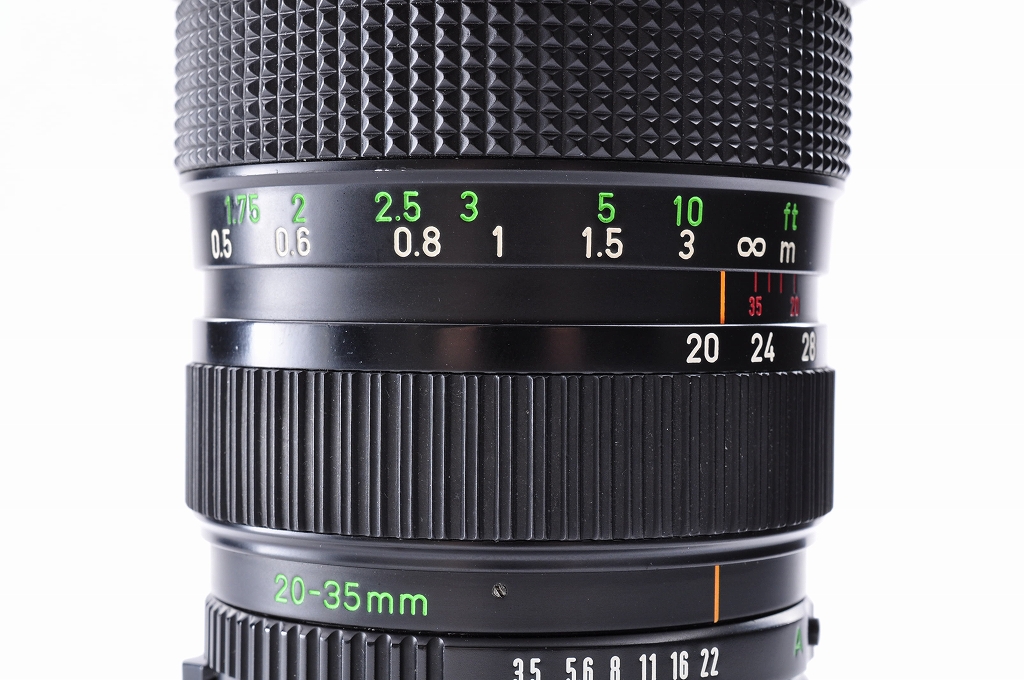 【美品】 Canon New FD 20-35mm f3.5 L MFレンズ Top MINT] Canon New FD 20-35mm f3.5 L MF Zoom Lens From