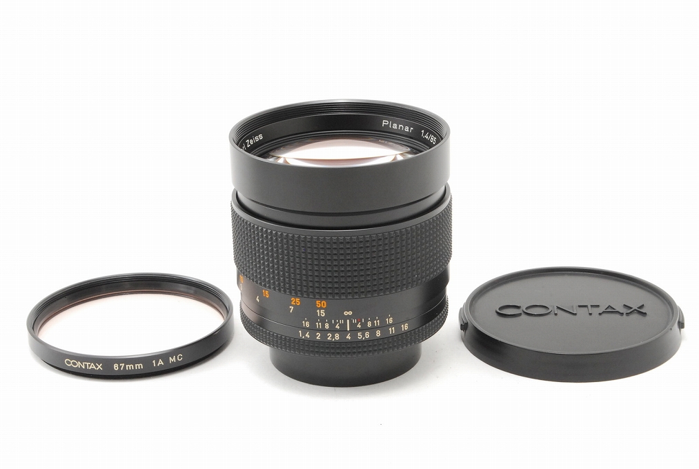 超美品 CONTAX Planar T*85mm 1.4 AEG MF B026 Contax Carl Zeiss Planar T* 85mm f/1.4 AEG MF Lens from